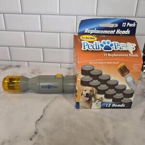 OEM Pedi Paws Pet Nail Trimmer Kit W/ 12 Replacement Heads Pack pet nails diy